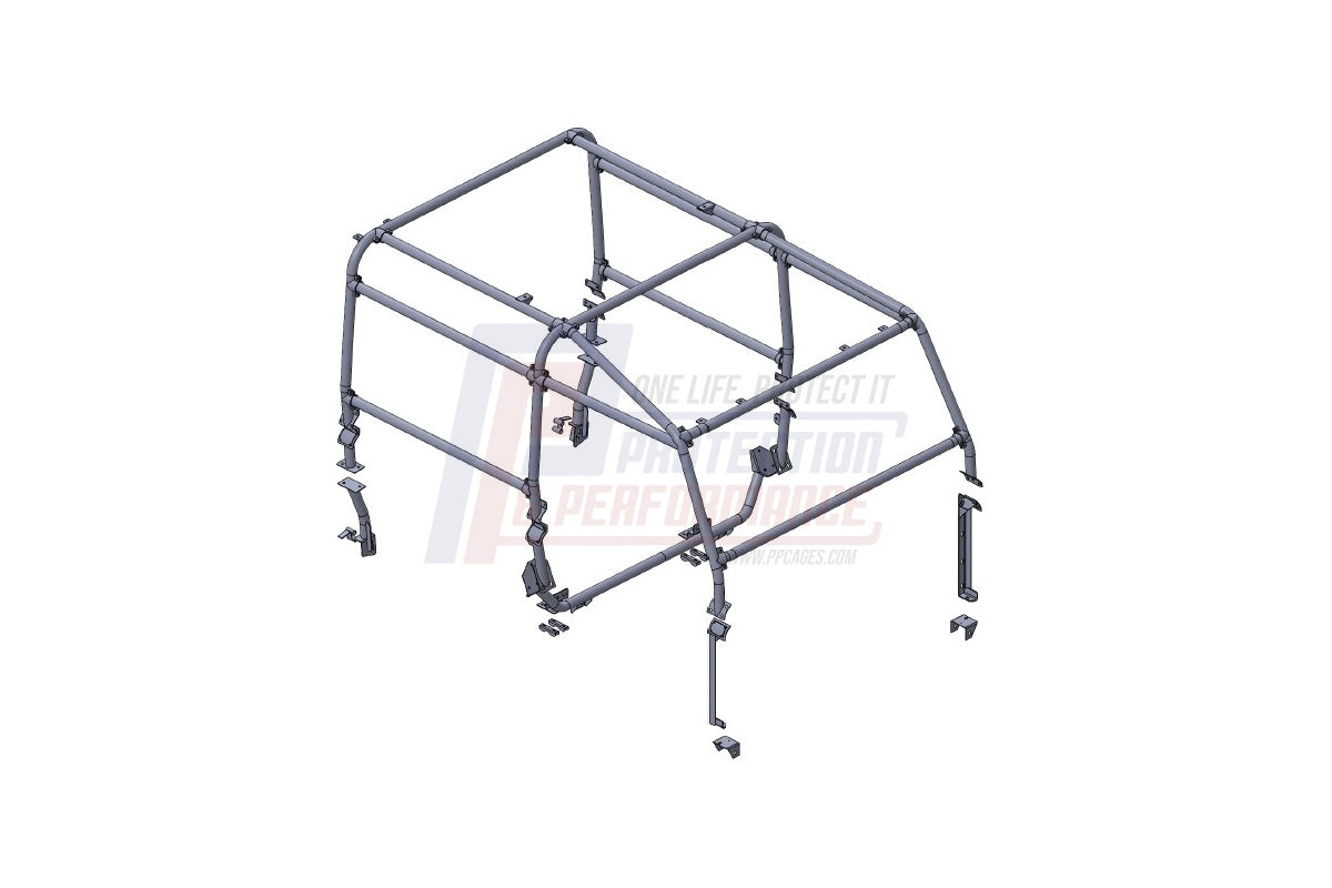 PPLR108 LAND ROVER - P&P 90 6 POINT FULL EXTERNAL ROLL CAGE