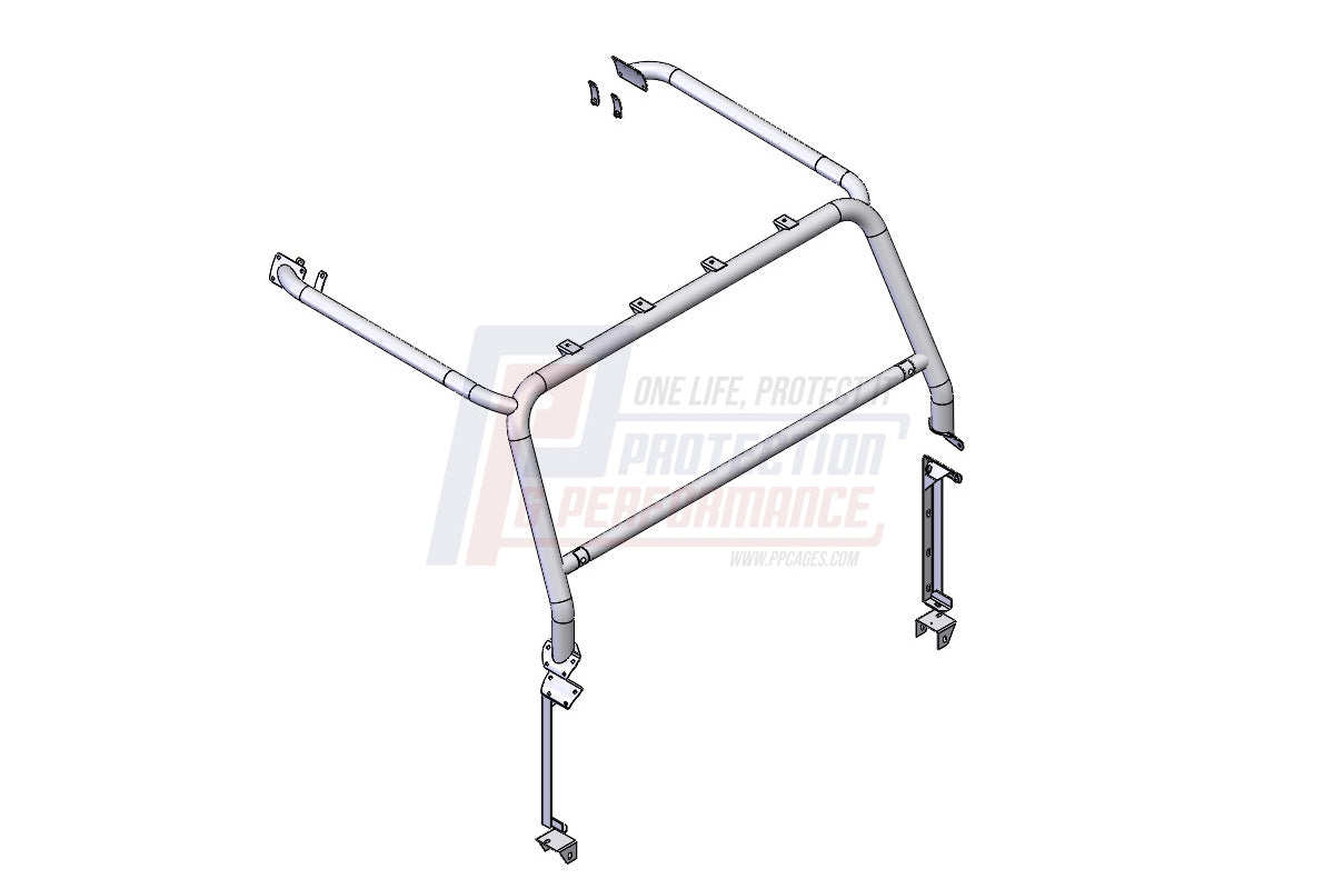 PPLR230 LAND ROVER - P&P 90/110/130 65MM EXTERNAL WINDSCREEN HOOP & SIDE RAILS LARGE TUBE