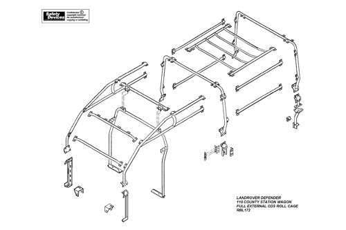 RBL1727SSS LAND ROVER - ROLL CAGE