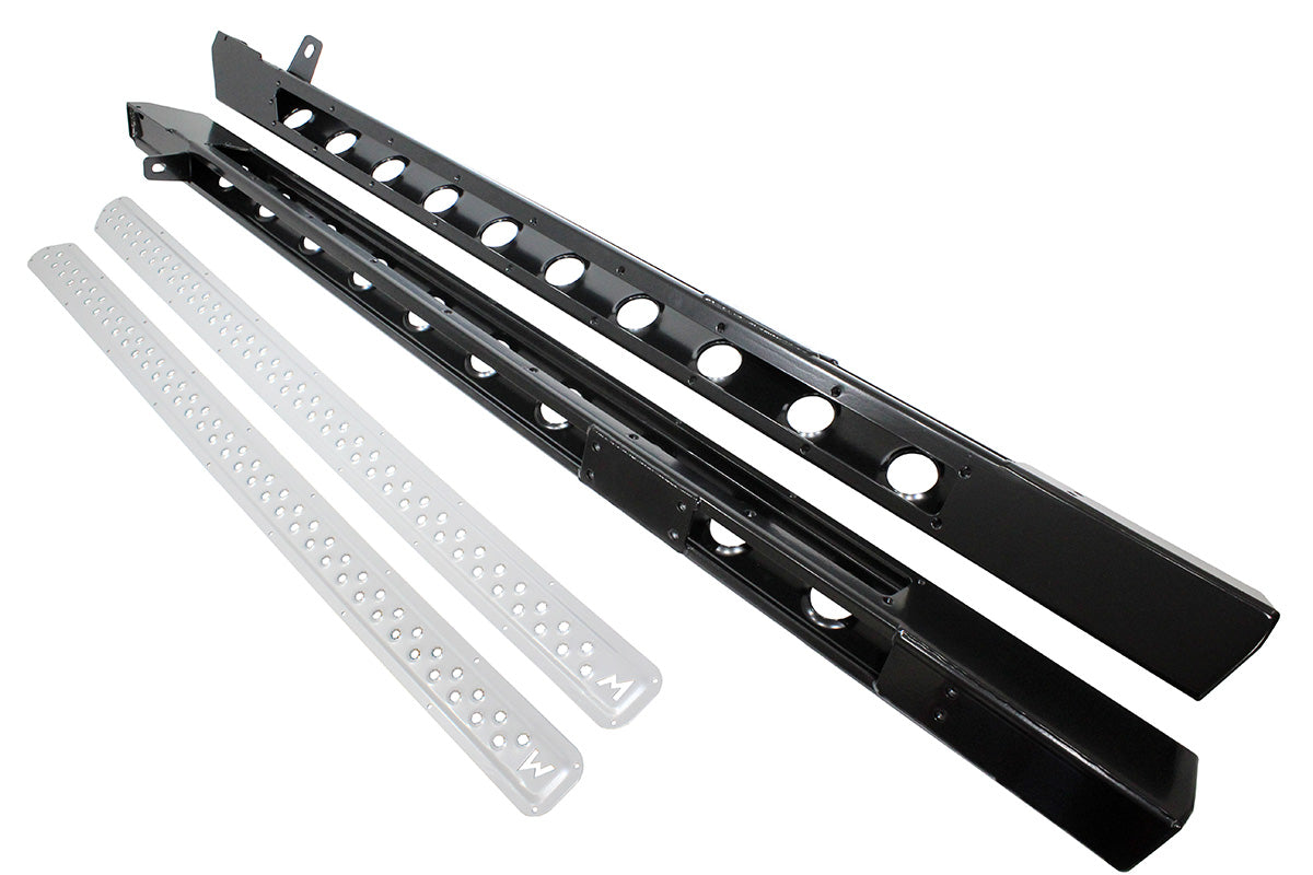 TF0023 LAND ROVER - TERRAFIRMA TRED ROCK SLIDERS FOR DEFENDER 110