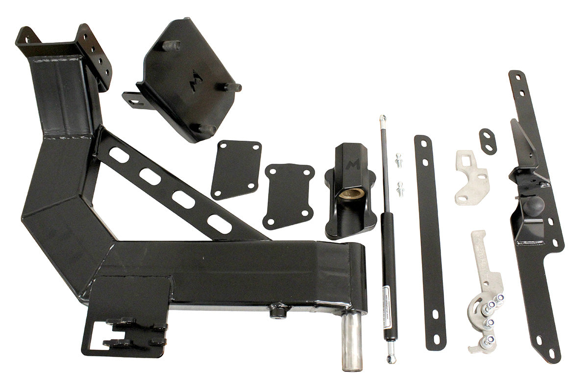 TF059 LAND ROVER - TERRAFIRMA CHASSIS MOUNTED SINGLE ARM SPARE WHEEL CARRIER 90/110