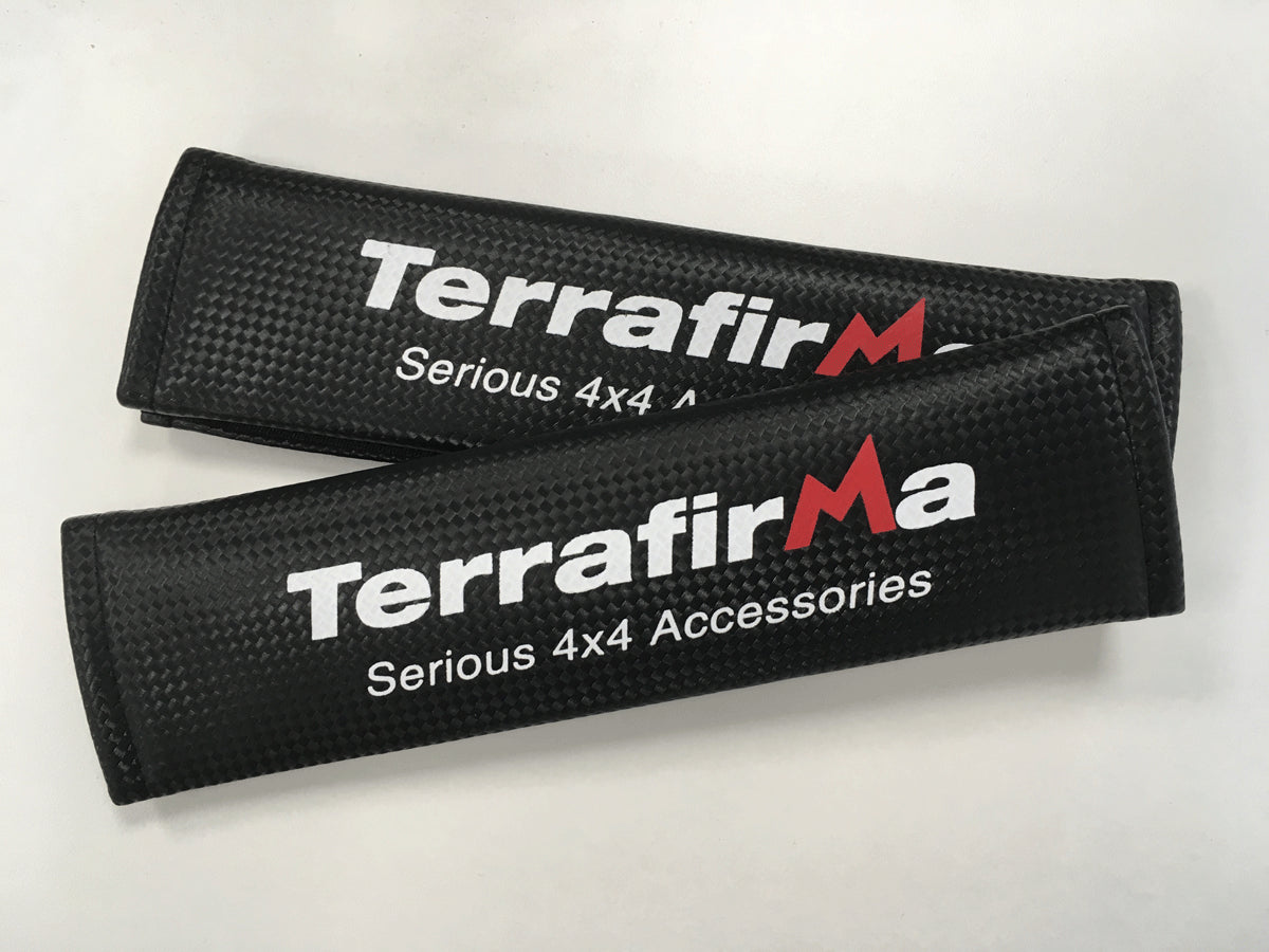 TF2000 TERRAFIRMA LAND ROVER - Pair of Terrafirma branded seat belt shoulder protectors