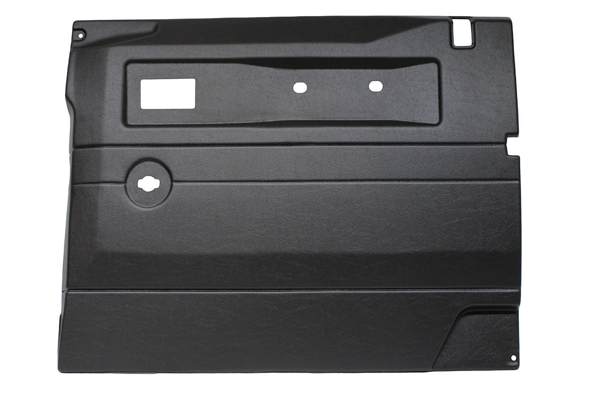 TF3262 TERRAFIRMA LAND ROVER - BLACK RH PUSH BUTTON DOOR CARD WITH MANUAL WINDOWS DEF 2007 ON