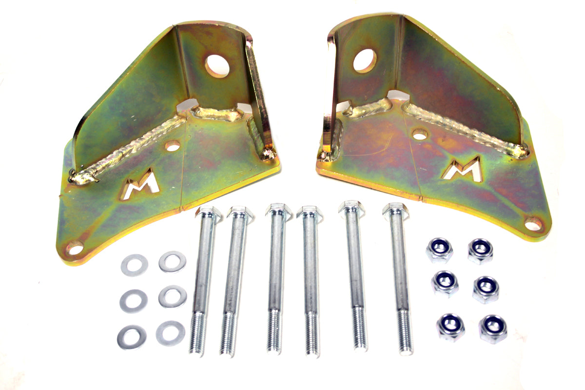 TF519 TERRAFIRMA LAND ROVER - Pair of pin pin long travel rear top shock mounts (for TF167/483) for DEF/D1/RRC