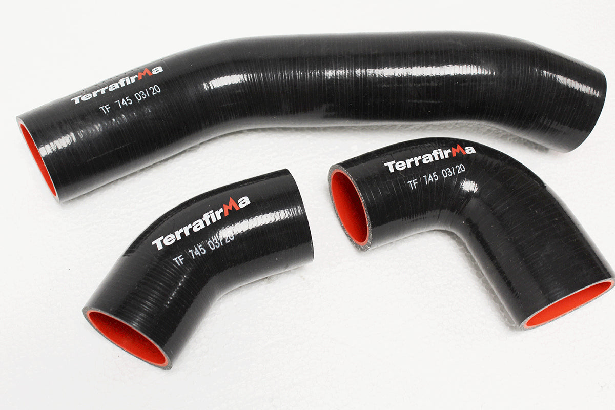 TF745 TERRAFIRMA LAND ROVER - Black silicone intercooler hose kit for Defender Tdci 2.2