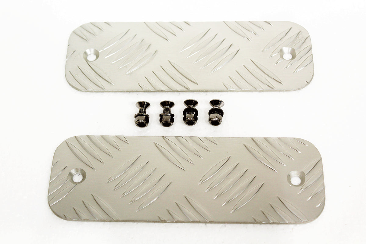 TF8202 TERRAFIRMA LAND ROVER - Silver bumper chequer plates for Defenders