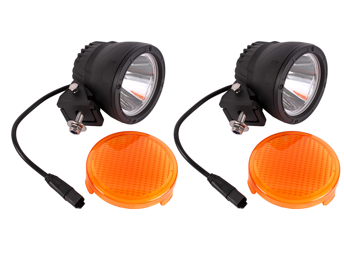 TF705 LAND ROVER - TERRAFIRMA LAND ROVER - Pair of 5" 125mm round spotlights 25w LED 1800LM