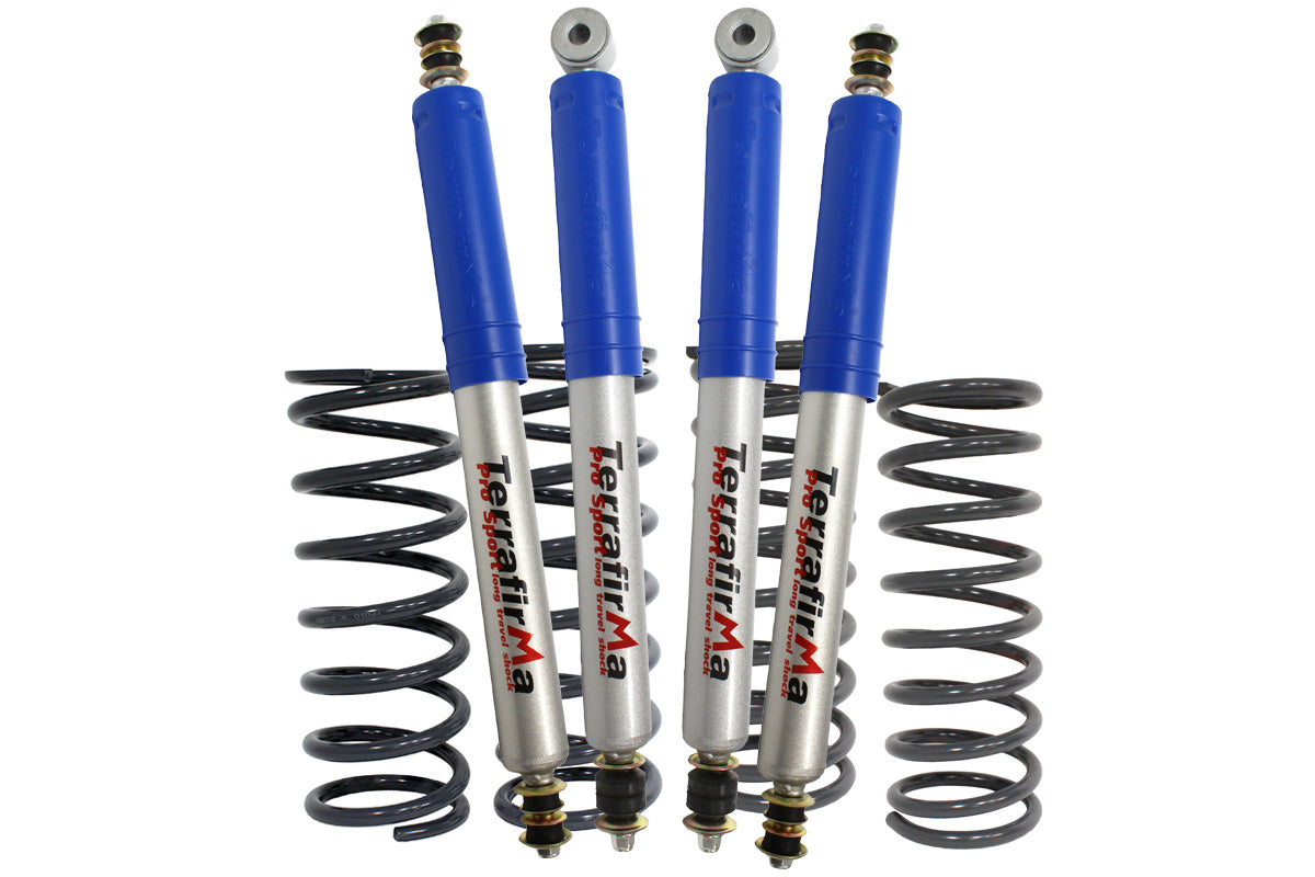 TF212 LAND ROVER - TERRAFIRMA LAND ROVER - 2" lift light load suspension kit with +2" Pro Sport shocks for 110/130