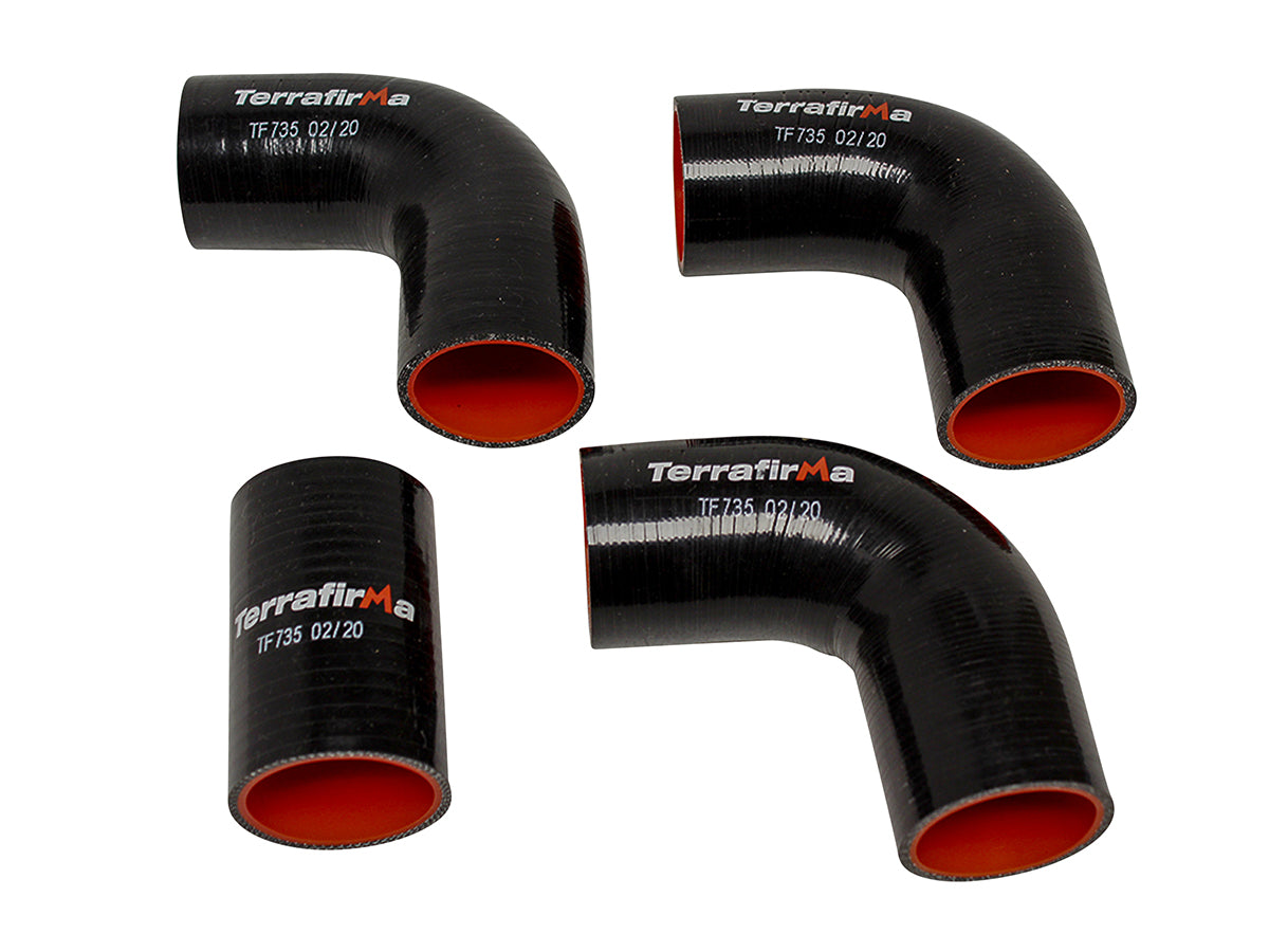 TF735 LAND ROVER - SILICONE HOSE KIT - BLACK - 200TDI-DEF