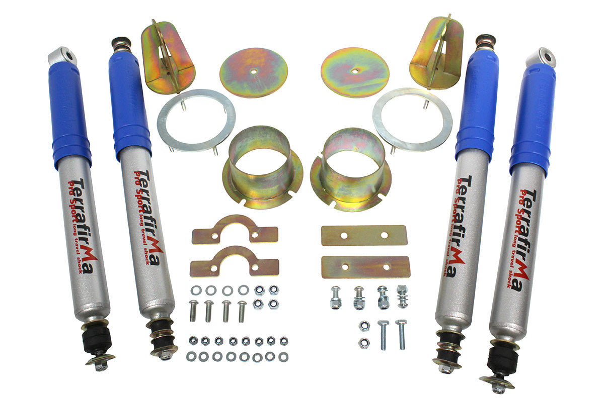 TF231 LAND ROVER - TERRAFIRMA LAND ROVER - 2" longer travel Pro Sport mini dislocation suspension kit 90/D1/RRC