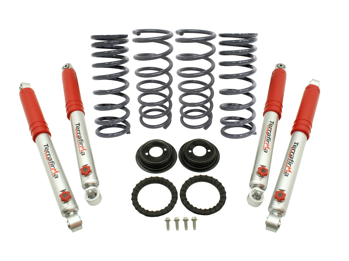 TF259 LAND ROVER - TERRAFIRMA LAND ROVER - 2" lift medium load air to coil conv kit with +3" 4 Stg Adj shocks Discovery 2