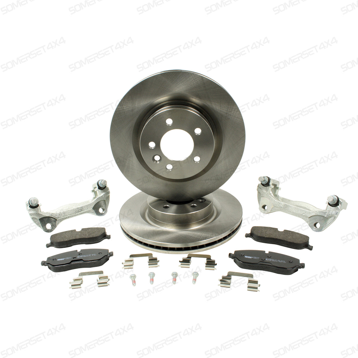 TF632 LAND ROVER - TERRAFIRMA LAND ROVER - 325mm to 345mm brake upgrade with Ferodo pads & Delphi discs D3/D4/RRS