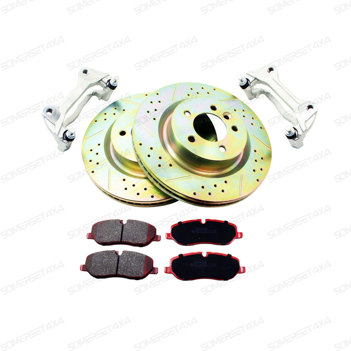 TF636 LAND ROVER - TERRAFIRMA LAND ROVER - 325mm to 345mm brake upgrade with Premium Ceramic pads & TF CDG discs D3/D4/RRS