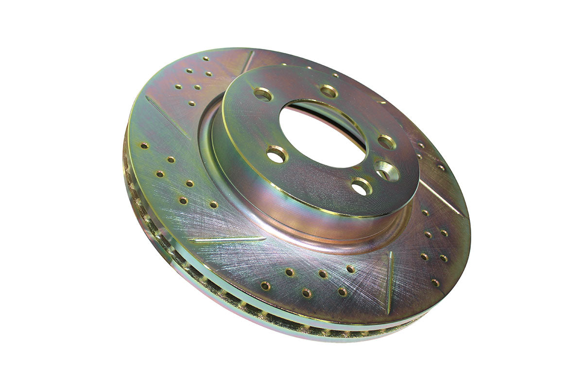 SDB000604CDG LAND ROVER - Front cross drilled and grooved vented brake discs for D3/D4/RRS05-09