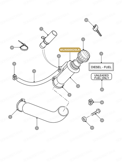 WLR000020LR GENUINE LAND ROVER - GROMMET
