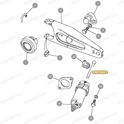 FRC3417 LAND ROVER - PUSH ROD - CLUTCH SLAVE CYLINDER - LT77 From PR2 ALLMAKES OE