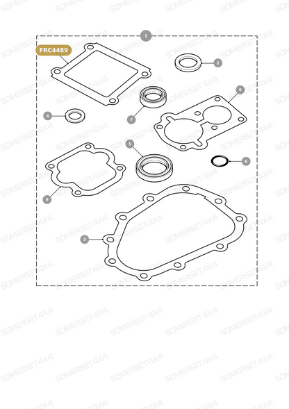 FRC4489 LAND ROVER - GASKET - ASB FREE - DEF From ALLMAKES