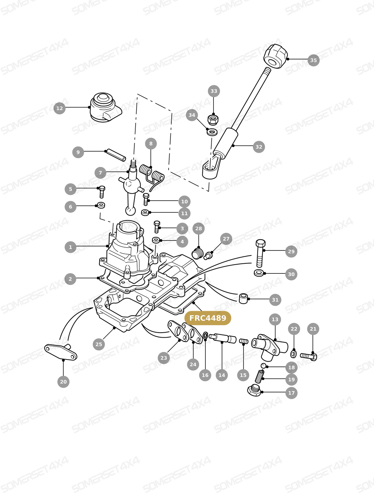 FRC4489 LAND ROVER - GASKET - ASB FREE - DEF From ALLMAKES