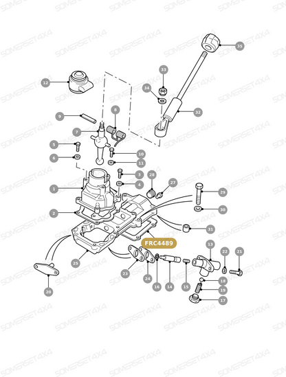 FRC4489 LAND ROVER - GASKET - ASB FREE - DEF From ALLMAKES