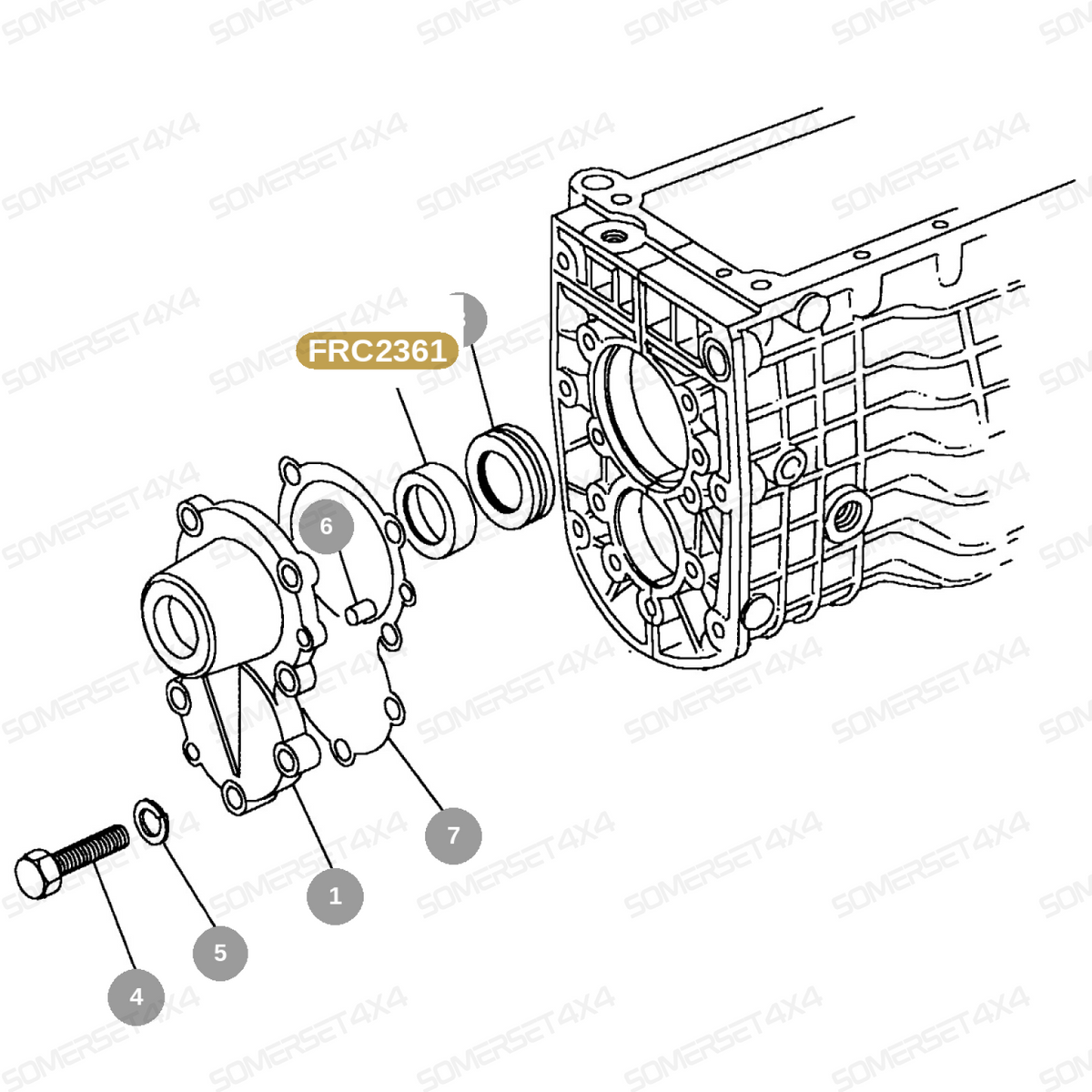 FRC2361 LAND ROVER - OIL SEAL - DEF From PR2 ALLMAKES