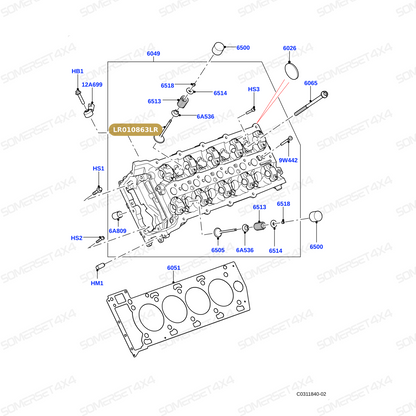 LR010863LR GENUINE LAND ROVER - VALVE - INLET