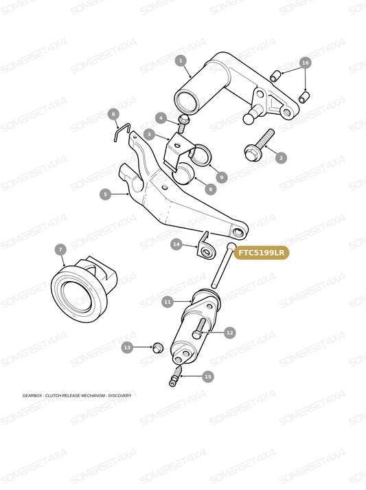 FTC5199LR GENUINE LAND ROVER - ROD - PUSH