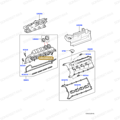 LR010882LR GENUINE LAND ROVER - Gasket - Camshaft Cover