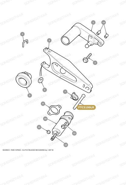 FTC5199LR GENUINE LAND ROVER - ROD - PUSH