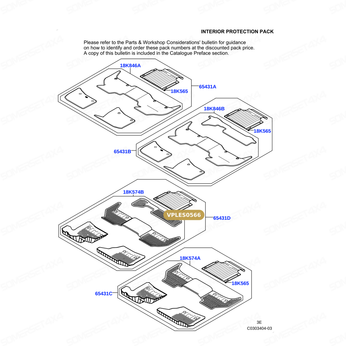 VPLES0566 MAT - LOADING COMPARTMENT - RUBBER From ALLMAKES