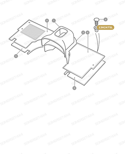 13H2475L LAND ROVER - FASTENER From PR2 ALLMAKES OE