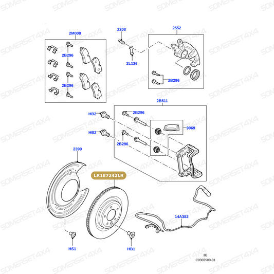 LR187242LR GENUINE LAND ROVER - DISC - BRAKE