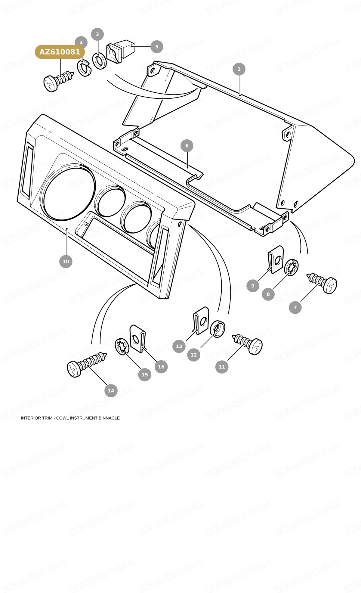 AZ610081 LAND ROVER - SCREW - DEF From PR2 ALLMAKES
