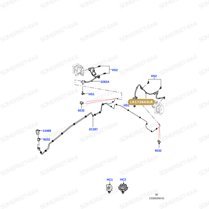LR172643LR GENUINE LAND ROVER - Hose - Brake