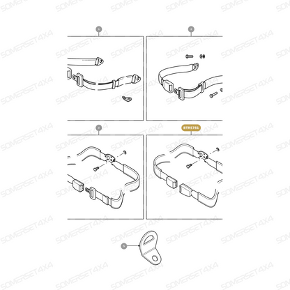 BTR5781 LAND ROVER - BUCKET SEAL BEL From PR2 ALLMAKES OE