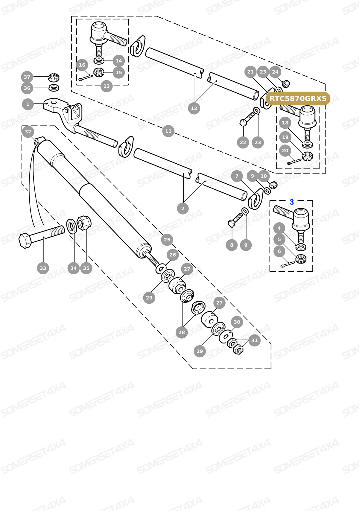 RTC5870GRXS LAND ROVER - TRACK ROD END LH THREAD INC GREA From BRITPARTXS