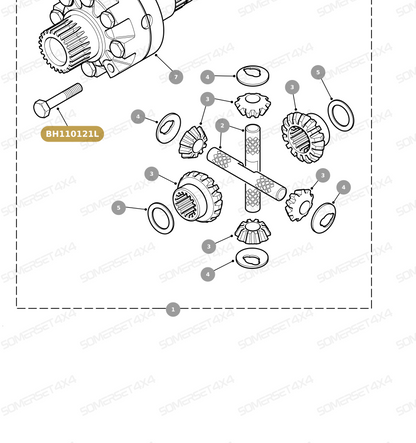 BH110121L LAND ROVER - BOLT - TRACK ROD - DRAG LINK AND DAMPERS - M10 X 60 From ALLMAKES
