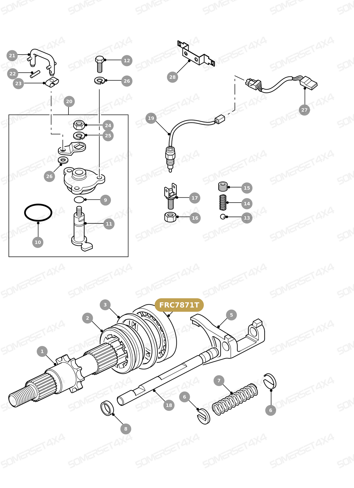 FRC7871T LAND ROVER - BEARING - OUTPUT SHAFT - TRANSFER BOX From TIMKEN