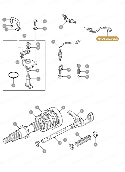YMQ105170LR GENUINE LAND ROVER - WIRE