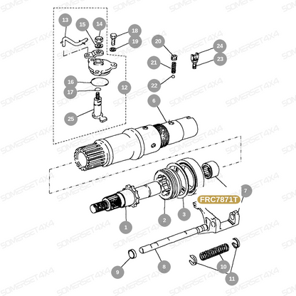 FRC7871T LAND ROVER - BEARING - OUTPUT SHAFT - TRANSFER BOX From TIMKEN