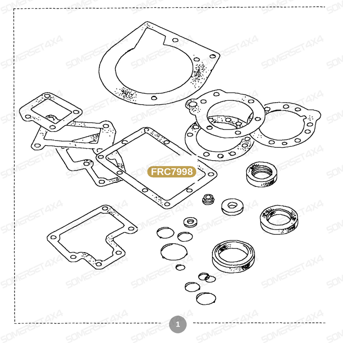 FRC7998 LAND ROVER - GASKET From ALLMAKES