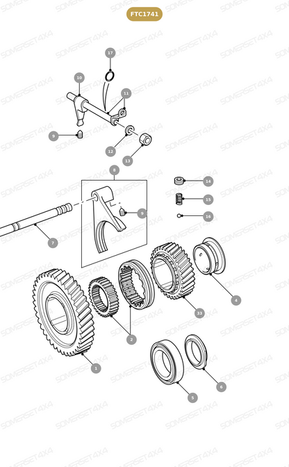 FTC1741 LAND ROVER - GEAR HIGH OUTPUT From ALLMAKES