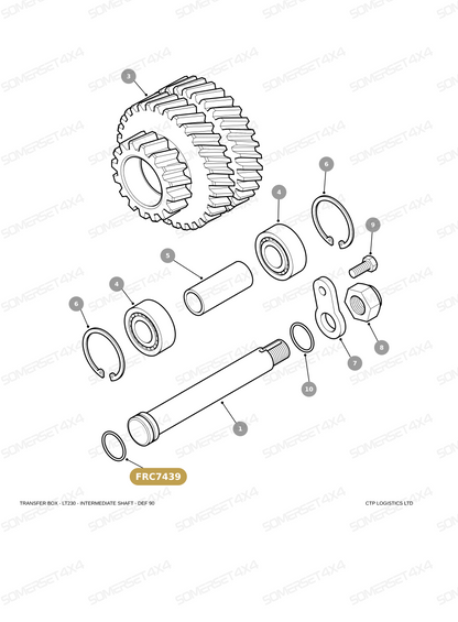FRC7439 LAND ROVER - O RING - TRANSFER BOX - INTERMEDIATE SHAFT From PR2 ALLMAKES OE
