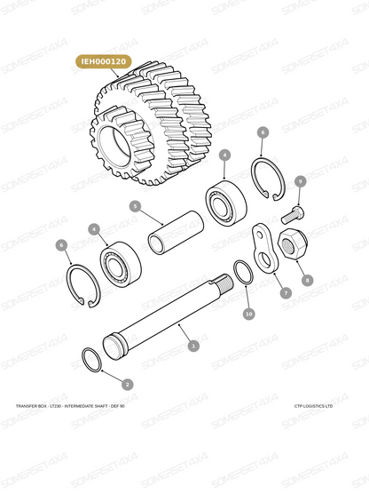 IEH000120 LAND ROVER - GEAR COUNTERSHAFT From ALLMAKES