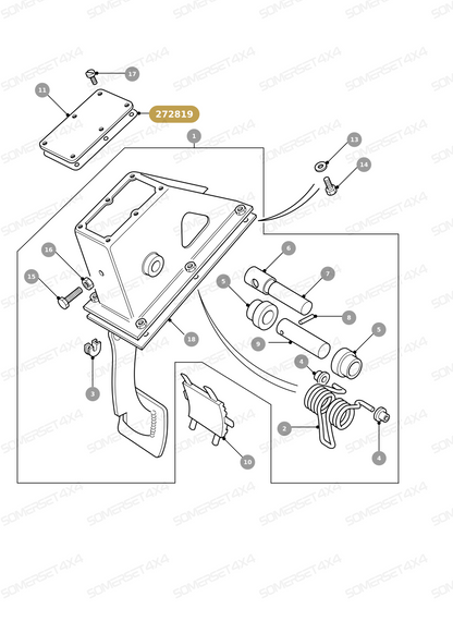 272819 LAND ROVER - GASKET From PR2 ALLMAKES OE