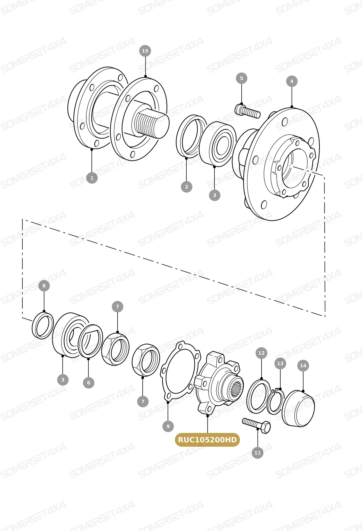 RUC105200HD LAND ROVER - DRIVE MEMBER - HEAVY DUTY From ALLMAKES