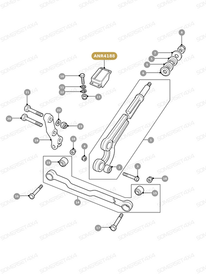 ANR4188 LAND ROVER - BUMP STOP - FRONT From ALLMAKES