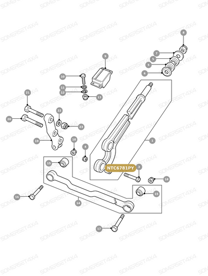 NTC6781PY LAND ROVER - BUSH SET From ALLMAKES
