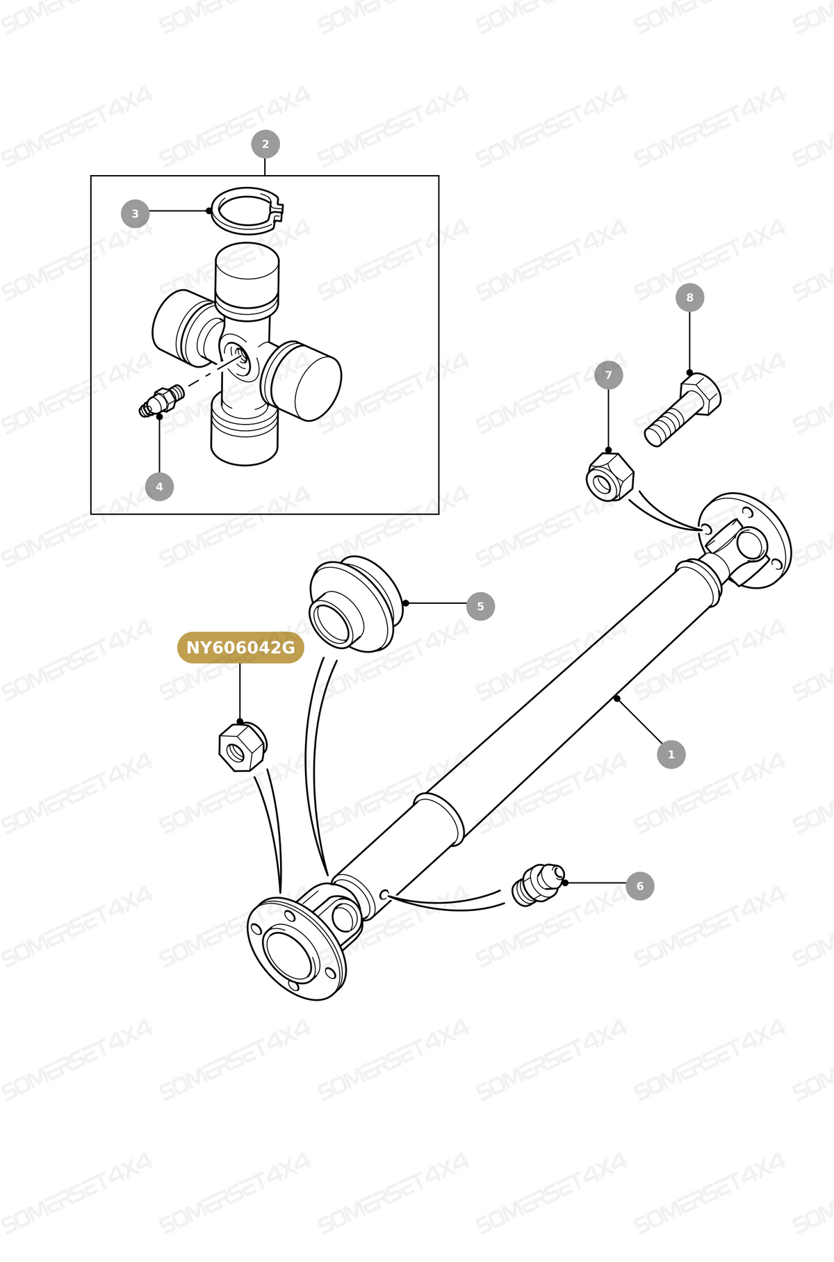 NY606042G LAND ROVER - LOCKNUT From PR2 ALLMAKES OE