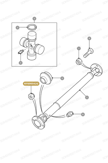 NY606042G LAND ROVER - LOCKNUT From PR2 ALLMAKES OE