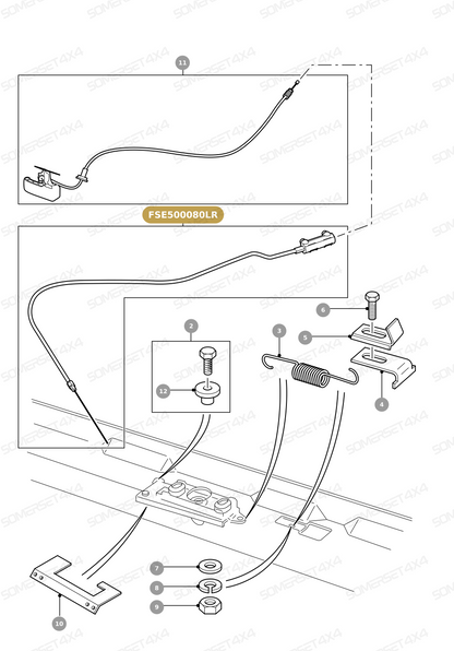 FSE500080LR GENUINE LAND ROVER - CABLE